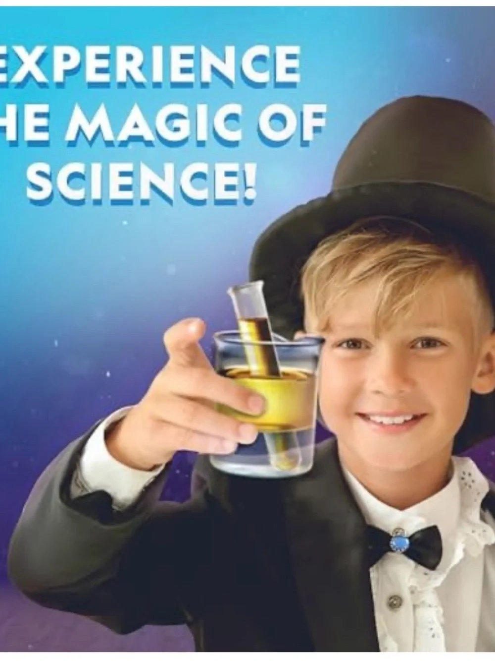National Geographic Blue and White Party Science Activity Poster